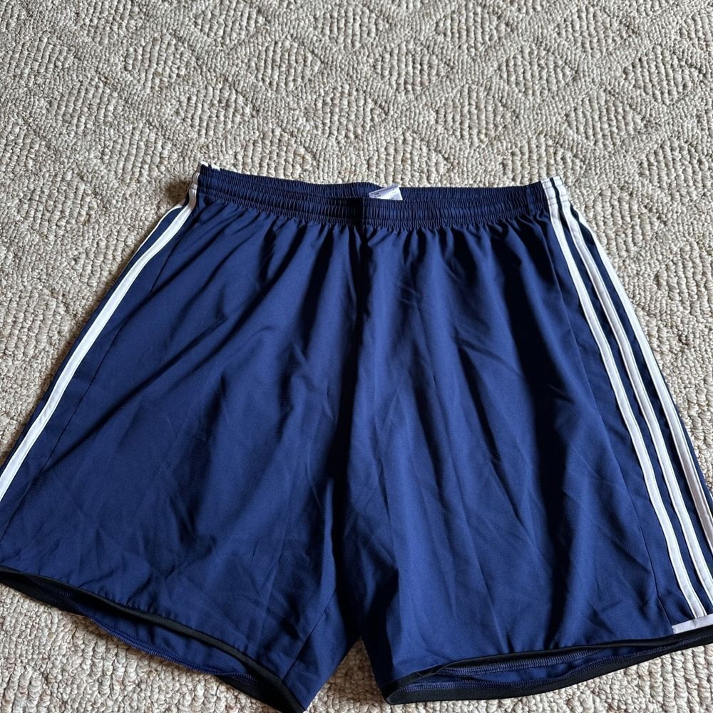 Youth Boys Adidas Navy Climalite Nylon Shorts~‎ Sports~ Athletic ~ XL